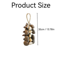 Load image into Gallery viewer, Handmade nutshell wind chime, nutshells rustling in the wind, bringing a touch of mountain forest atmosphere to your home.