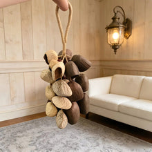 Load image into Gallery viewer, Handmade nutshell wind chime, nutshells rustling in the wind, bringing a touch of mountain forest atmosphere to your home.