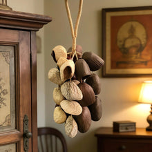 Load image into Gallery viewer, Handmade nutshell wind chime, nutshells rustling in the wind, bringing a touch of mountain forest atmosphere to your home.