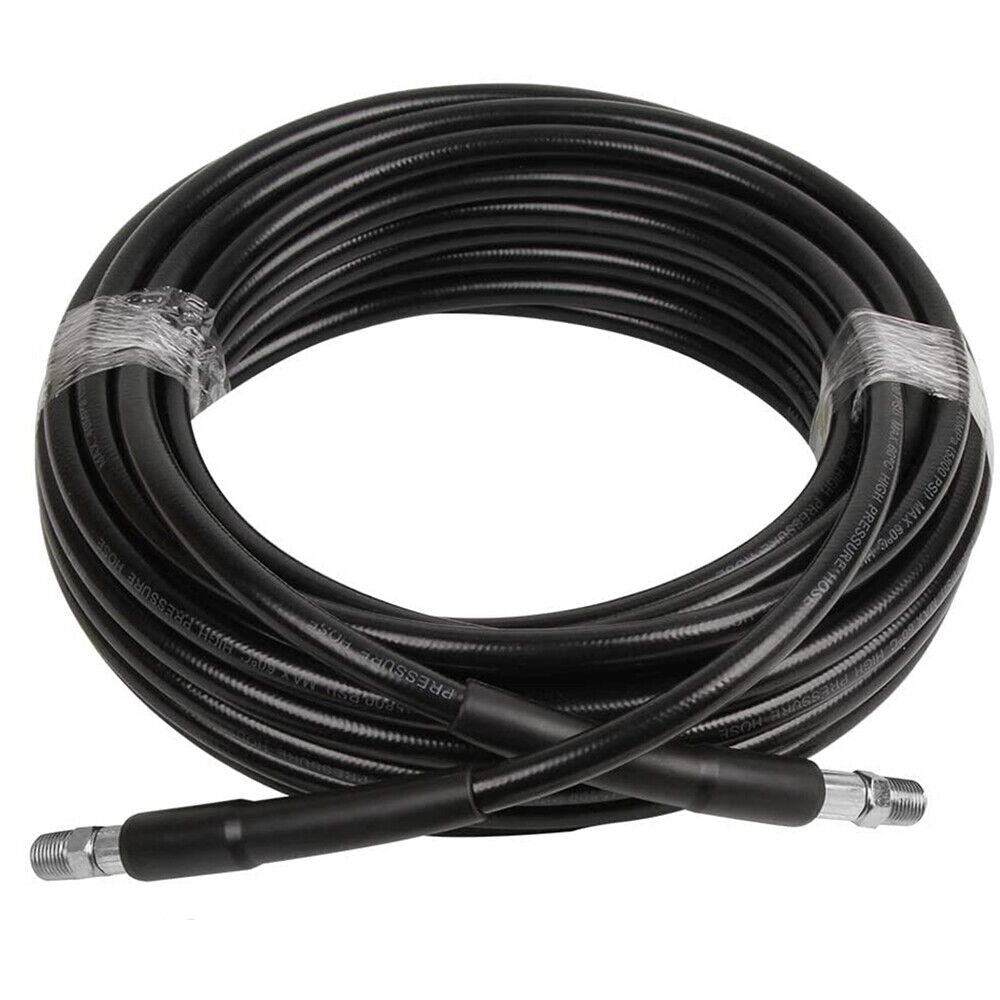 Sewer Jetter Kit for Pressure Washer 49FT Cleaner Hose 5800PSI NPT 1/4 Hose"