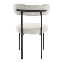 Load image into Gallery viewer, Luxe Boucle Cushioned Elsa Dining Chairs in Arctic White