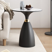 Load image into Gallery viewer, Midnight Elegance Drum Side Table