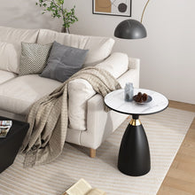Load image into Gallery viewer, Midnight Elegance Drum Side Table