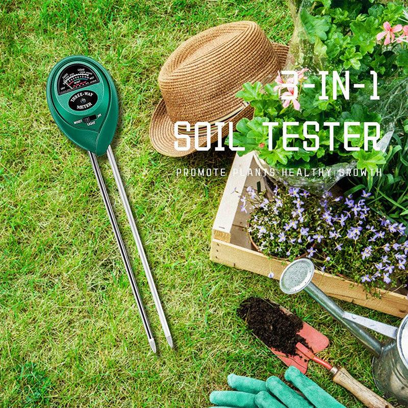 3 In 1 Soil Ph Tester Water Moisture Test Meter Kit For Garden Plant Testing Au-copy