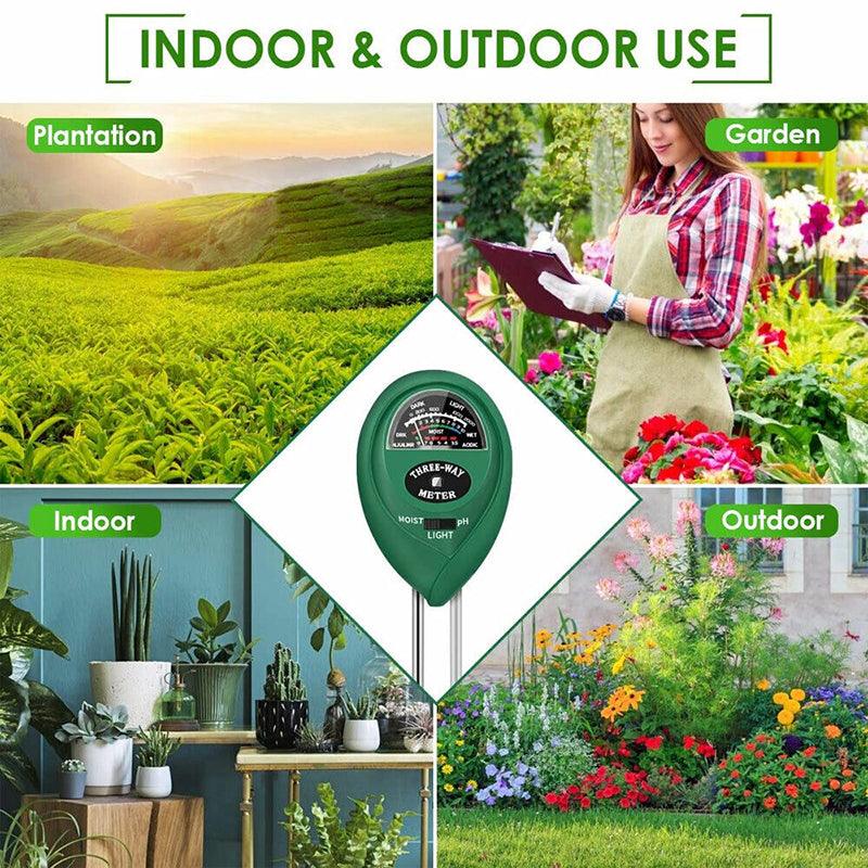 3 In 1 Soil Ph Tester Water Moisture Test Meter Kit For Garden Plant Testing Au-copy