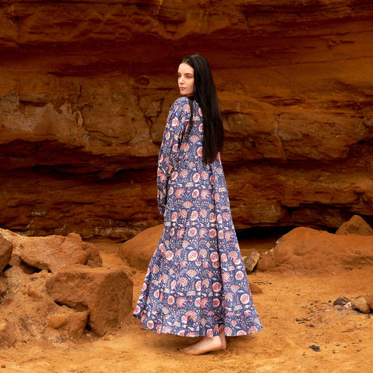 Update Cotton Maxi Dress Summer Dress Boho dress Gift for her Long Boho Dress Women Kimono Wrap Dress Valentine Mothers Day Christmas - SM-copy