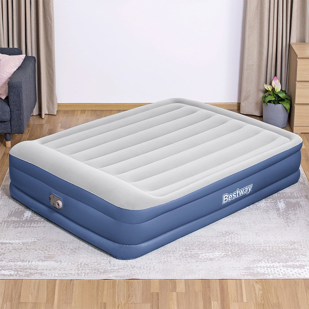Bestway Air Mattress Queen Inflatable Bed 46cm Airbed Blue-copy