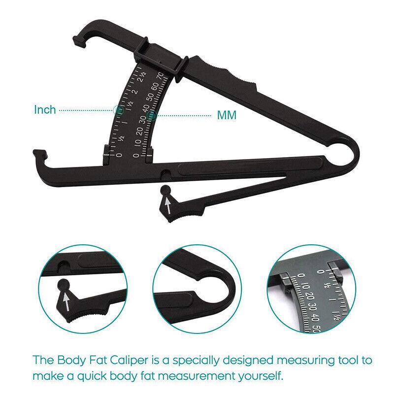 Body Fat Measurement Testing Caliper Skinfold Skin Fold Gym Weight Loss Test Au-copy
