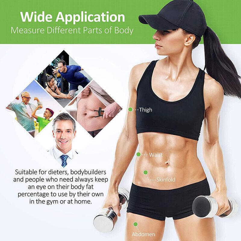 Body Fat Measurement Testing Caliper Skinfold Skin Fold Gym Weight Loss Test Au-copy