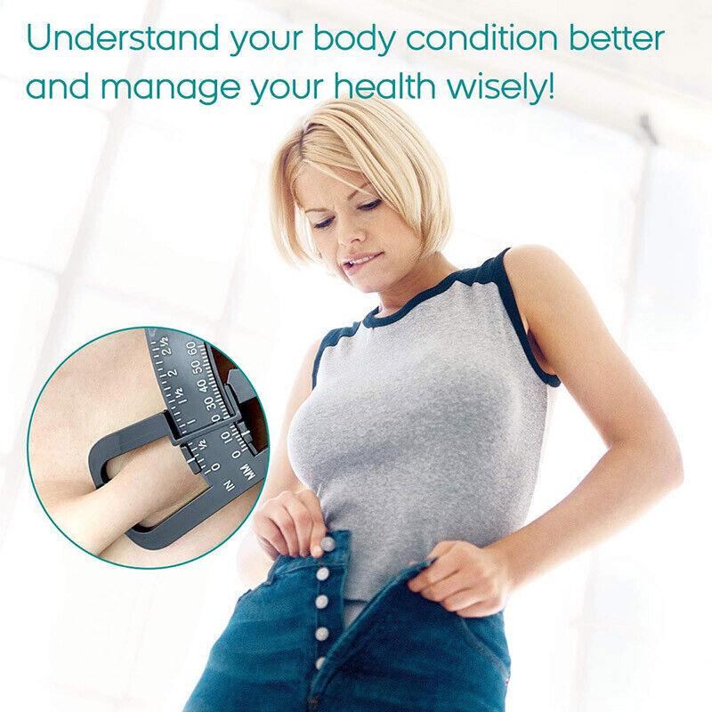 Body Fat Measurement Testing Caliper Skinfold Skin Fold Gym Weight Loss Test Au-copy