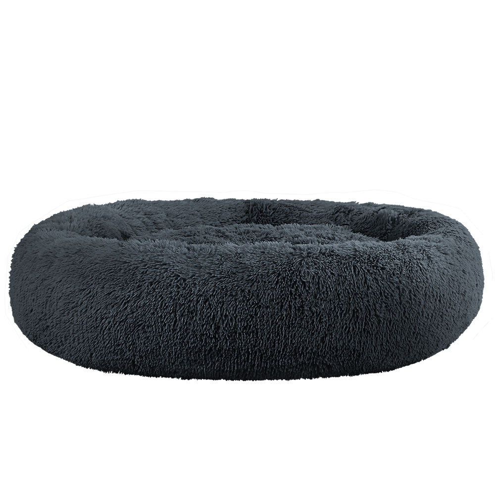 i.Pet Pet Bed Dog Cat 110cm Calming Extra Large Soft Plush Dark Grey-copy
