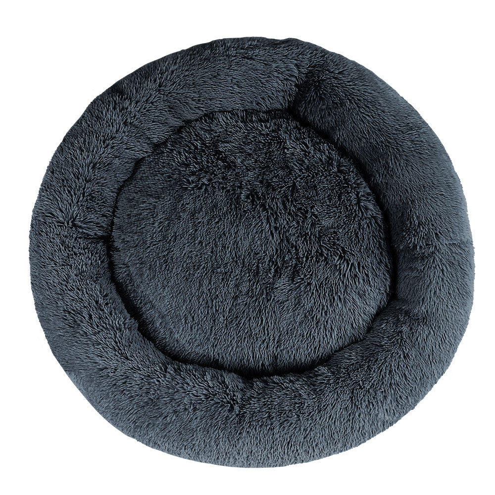 i.Pet Pet Bed Dog Cat 110cm Calming Extra Large Soft Plush Dark Grey-copy