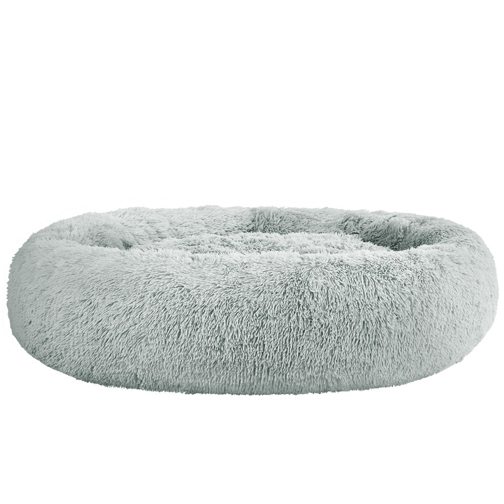 i.Pet Pet Bed Dog Cat 110cm Calming Extra Large Soft Plush Light Grey-copy