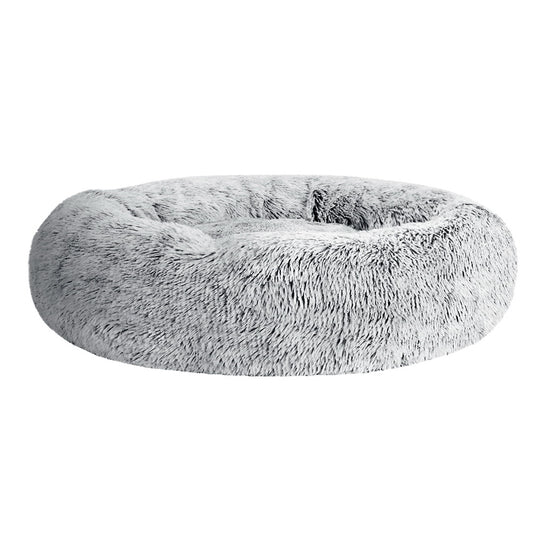 i.Pet Pet Bed Dog Cat 90cm Large Calming Soft Plush Light Charcoal-copy