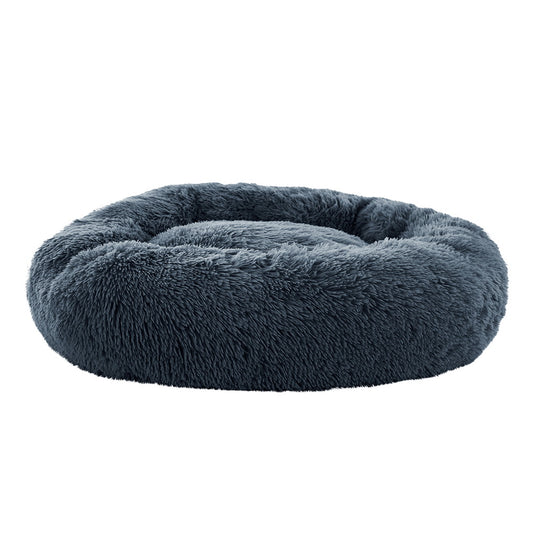 i.Pet Pet Bed Dog Cat 90cm Large Calming Soft Plush Bed Dark Grey-copy