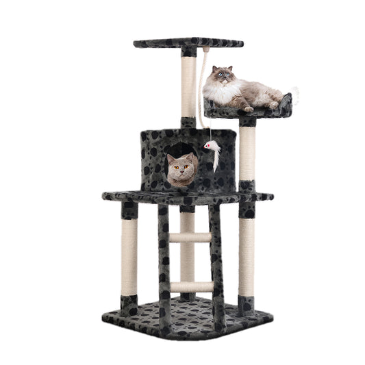 i.Pet Cat Tree 120cm Tower Scratching Post Scratcher Trees Bed Wood Condo Toys Bed-copy