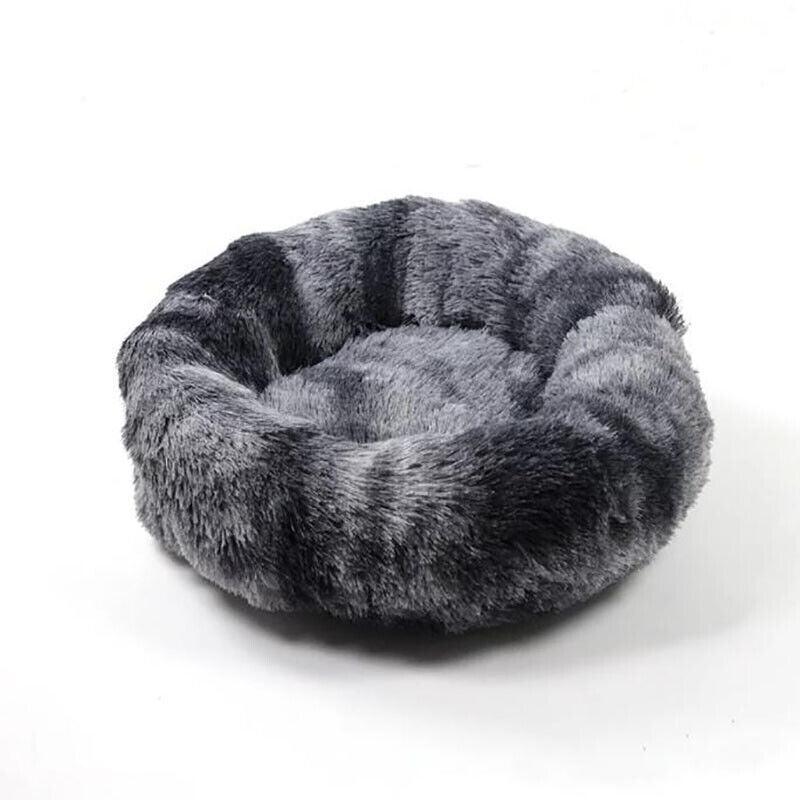 Cat Bed Pet Bed Dog Donut Nest Calming Deep Sleeping Soft Plush Kennel Washable-copy