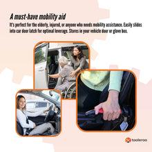 Load image into Gallery viewer, Car Cane Door Handle - Portable Elderly Standing Aid LED Flashlight Hammer Tool