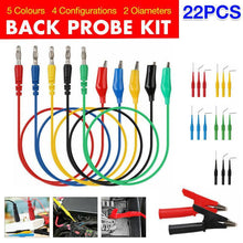 Load image into Gallery viewer, 22 X Test Tool Aid 23500 Back Probe Kit Sg Automotive Identified Probe Pin Wires-copy