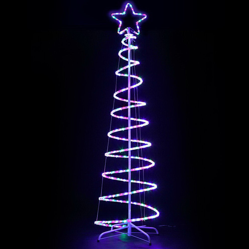 Jingle Jollys Christmas Lights 188cm Tree 288 LED Decorations-copy