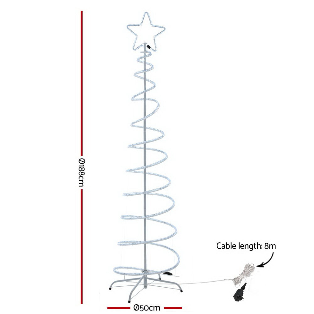 Jingle Jollys Christmas Lights 188cm Tree 288 LED Decorations-copy
