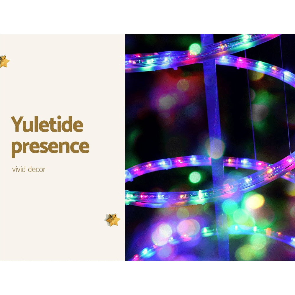 Jingle Jollys Christmas Lights 188cm Tree 288 LED Decorations-copy