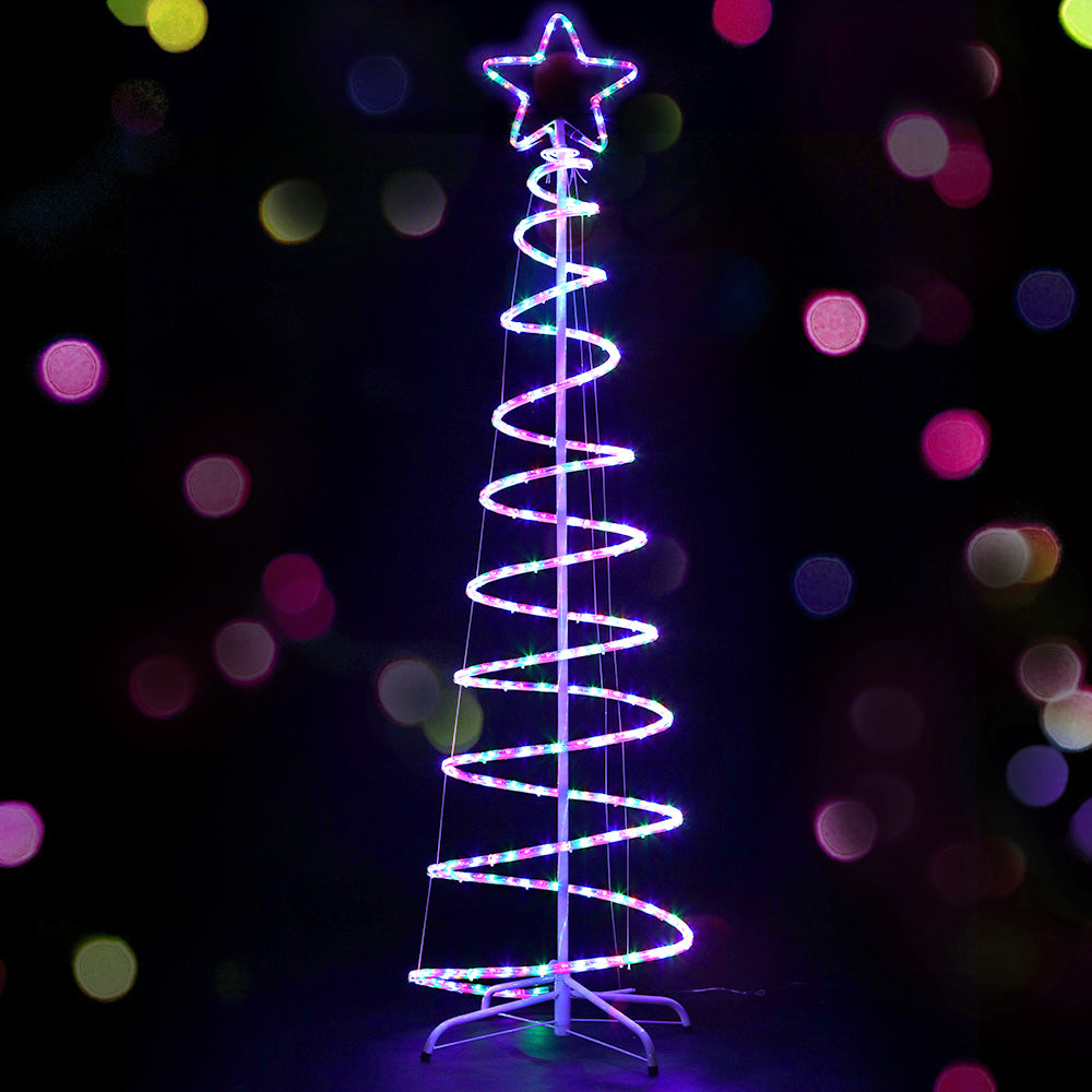 Jingle Jollys Christmas Lights 188cm Tree 288 LED Decorations-copy