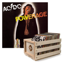 Load image into Gallery viewer, Crosley Record Storage Crate AC/DC Powerage Vinyl Album Bundle