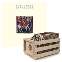 Load image into Gallery viewer, Crosley Record Storage Crate Paul Smon Graceland Vinyl Album Bundle