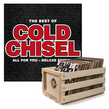 Load image into Gallery viewer, Crosley Record Storage Crate & Cold Chisel The Best Of Cold Chisel - Double Vinyl Album Bundle