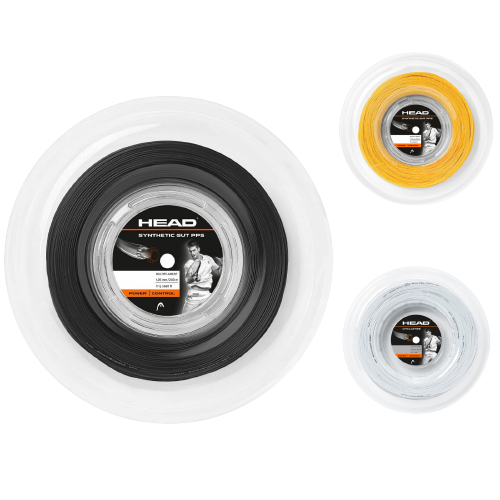 Head Synthetic Gut PPS 16g Tennis String Reel 200m 1.30mm Power Control - Black