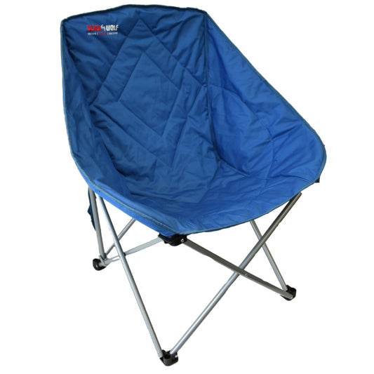 BlackWolf Bucket Chair Camping Camp Hiking Folding Classic - Blue