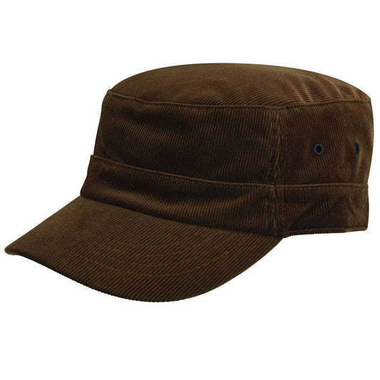 Bailey Mens Marnul Army Cap Corduroy Good For Autumn/Winter Season - Tobacco - L/XL