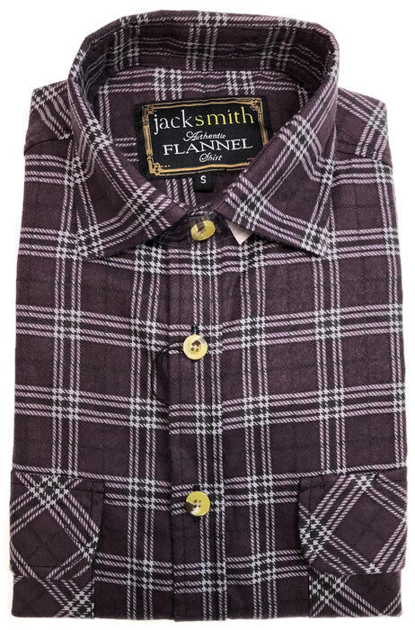 Mens Half Placket Flannelette Long Sleeve Pullover Shirt 100% Cotton Check Authentic Flannel  - Burgundy - 4XL