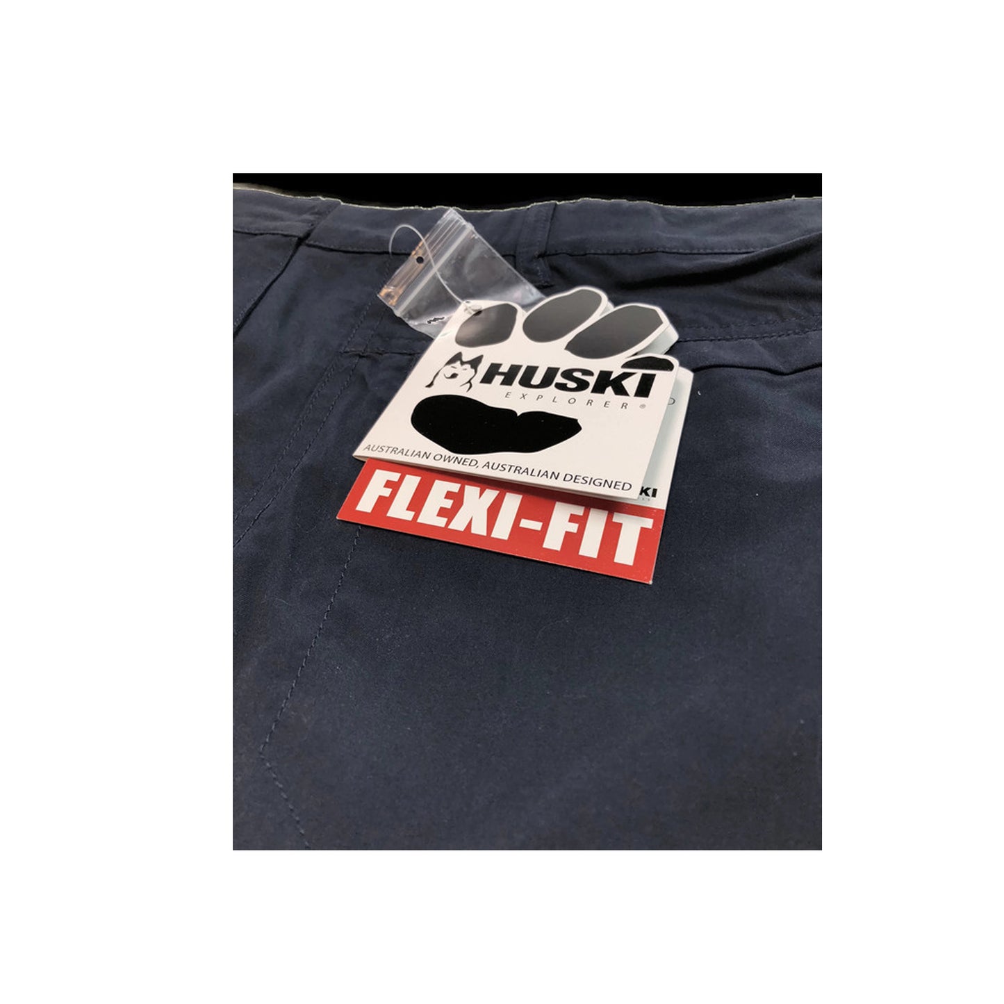HUSKI Cargo Shorts Mens Cascade Microfibre Flexi Fit Short Army Military 515206 - Navy - XX-Large (102cm Waist)