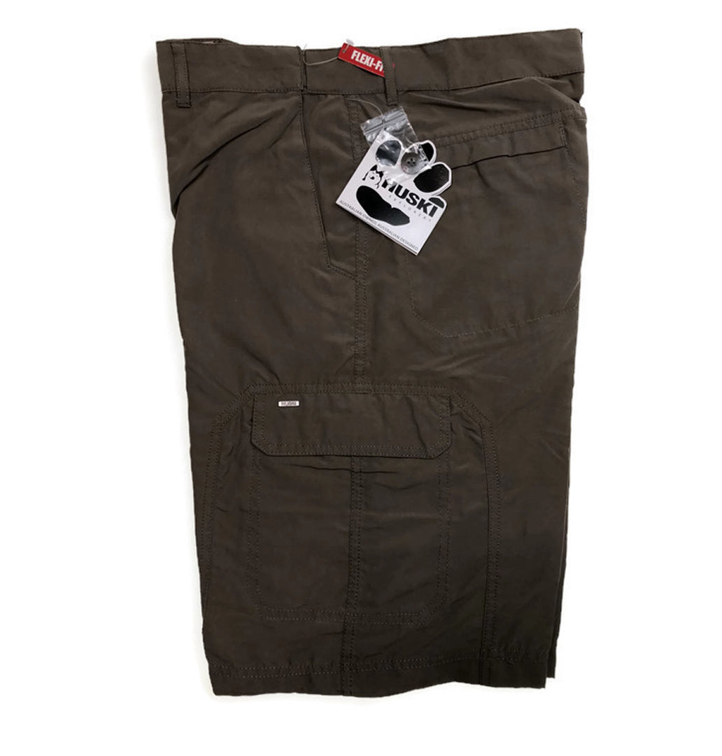 HUSKI Cargo Shorts Mens Cascade Microfibre Flexi Fit Short Army Military 515206 - Navy - XX-Large (102cm Waist)