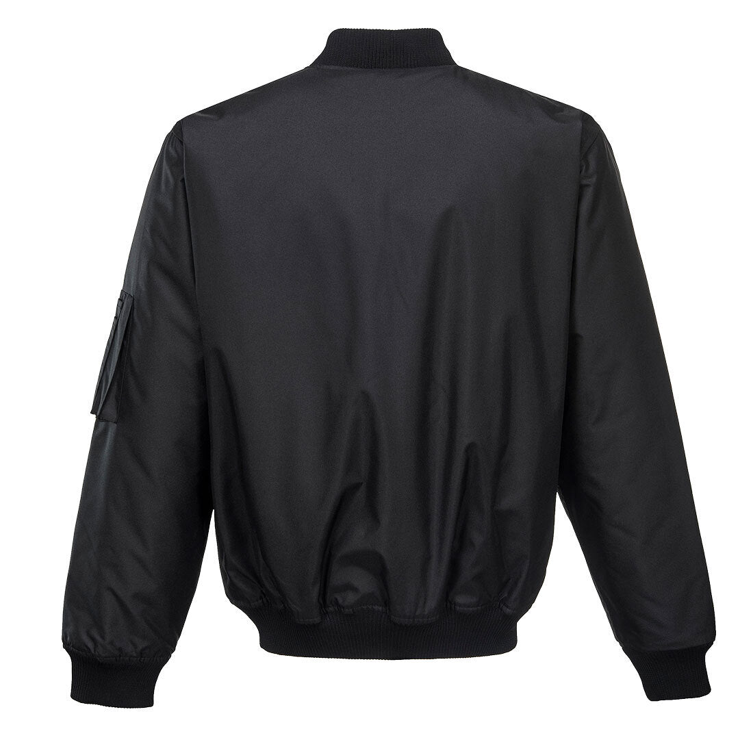 HUSKI Mens Quilted Combat Bomber Waterproof Jacket Windproof Workwear Coat - Black - 5XL