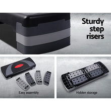 Load image into Gallery viewer, Everfit 3 Level Aerobic Step Exercise Stepper 78cm Gym Home Fitness
