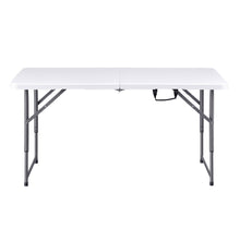 Load image into Gallery viewer, Gardeon 123cm Folding Table Portable Fold-in-Half with Handle Camping Picnic Adjustable Height
