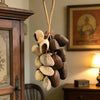 Handmade nutshell wind chime, nutshells rustling in the wind, bringing a touch of mountain forest atmosphere to your home.