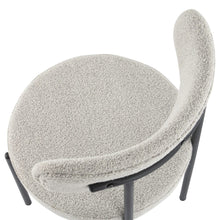 Load image into Gallery viewer, Luxe Boucle Cushioned Elsa Dining Chairs in Arctic White
