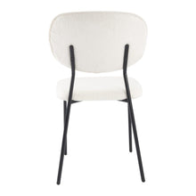 Load image into Gallery viewer, White Whisper Teddy Fabric Dining Duo
