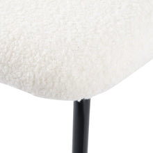 Load image into Gallery viewer, White Whisper Teddy Fabric Dining Duo
