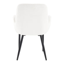 Load image into Gallery viewer, Teddy Fabric Bliss Armrest Dining Chair Ensemble
