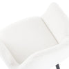 Teddy Fabric Bliss Armrest Dining Chair Ensemble