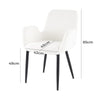 Teddy Fabric Bliss Armrest Dining Chair Ensemble