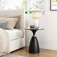 Load image into Gallery viewer, Midnight Elegance Drum Side Table
