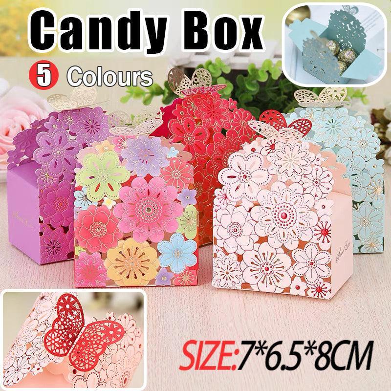 12X Laser Cut Favor Boxes Bigger 6Cm Base Wedding Favour Gift Box Party Au Stock-copy