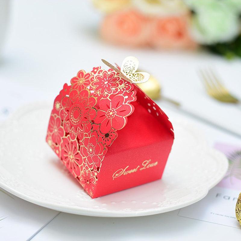 12X Laser Cut Favor Boxes Bigger 6Cm Base Wedding Favour Gift Box Party Au Stock-copy