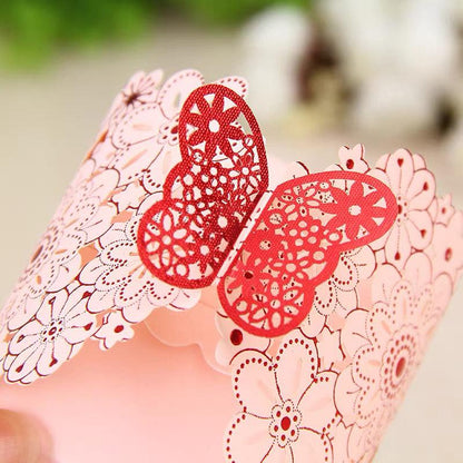 12X Laser Cut Favor Boxes Bigger 6Cm Base Wedding Favour Gift Box Party Au Stock-copy